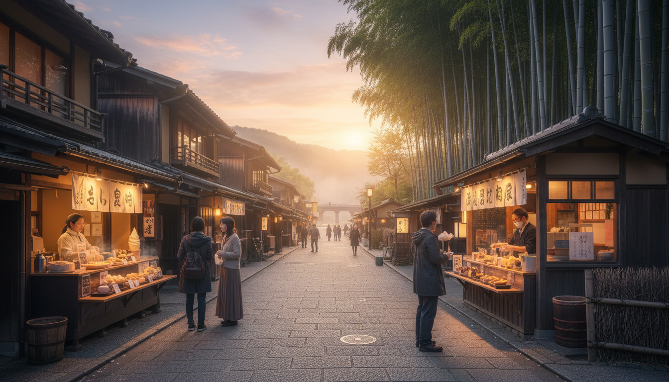 嵐山の食べ歩きスポットの営業時間について知っておきたいこと