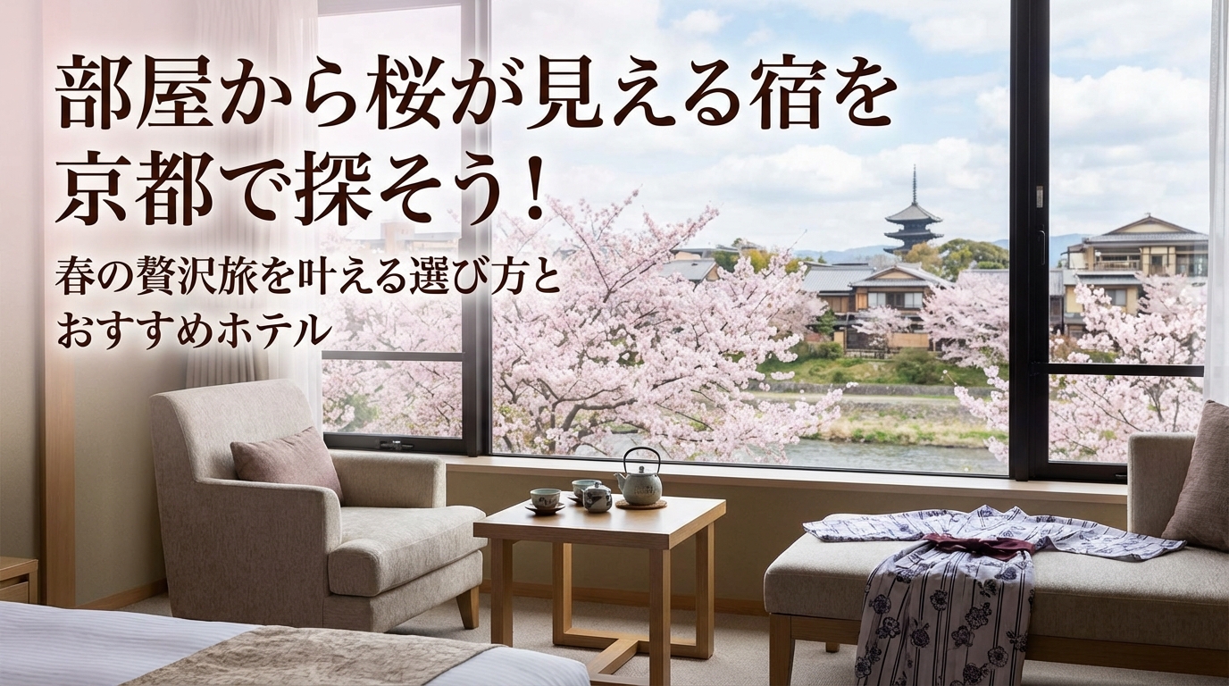 部屋から桜が見える宿を京都で探そう！春の贅沢旅を叶える選び方とおすすめホテル