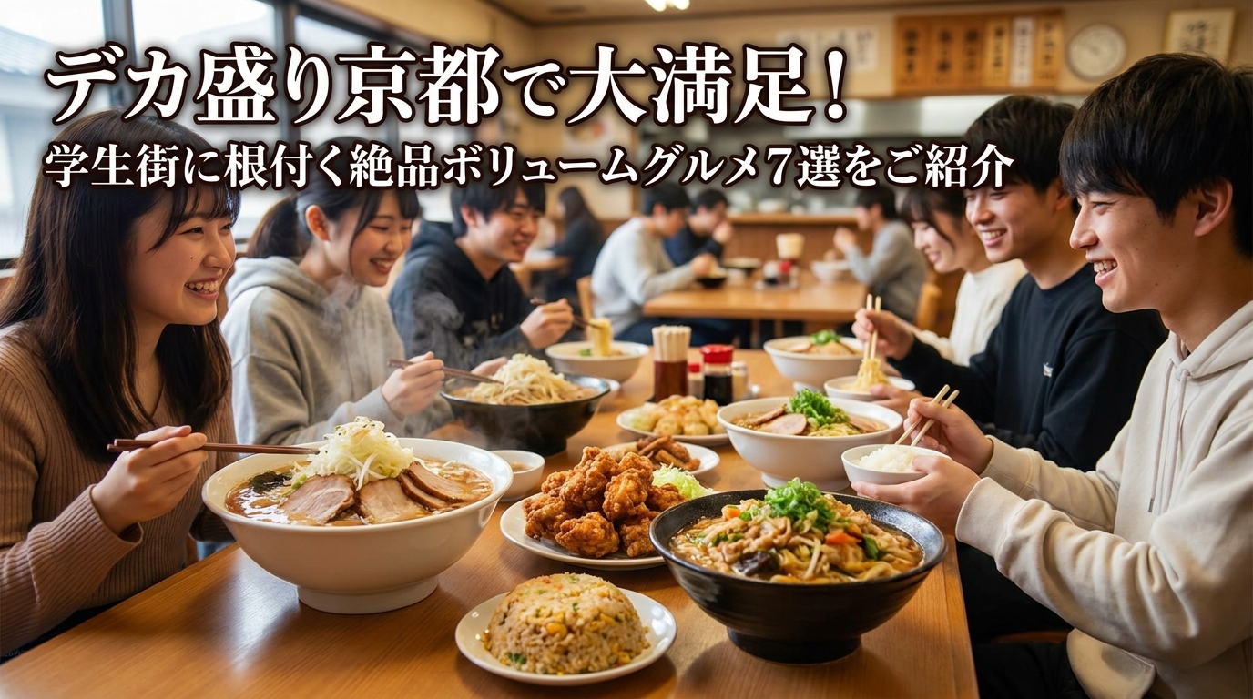 デカ盛り京都で大満足！学生街に根付く絶品ボリュームグルメ7選をご紹介