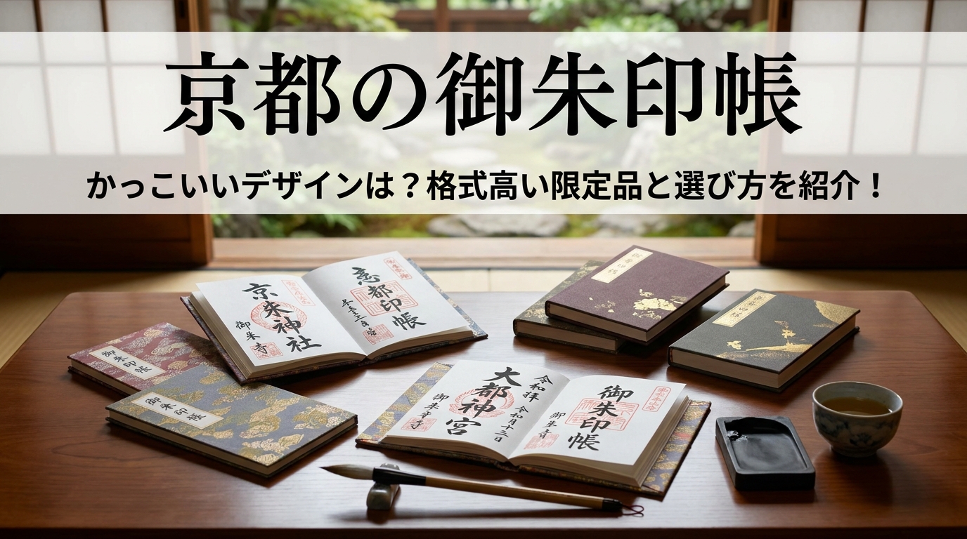 京都の御朱印帳でかっこいいデザインは？格式高い限定品と選び方を紹介！