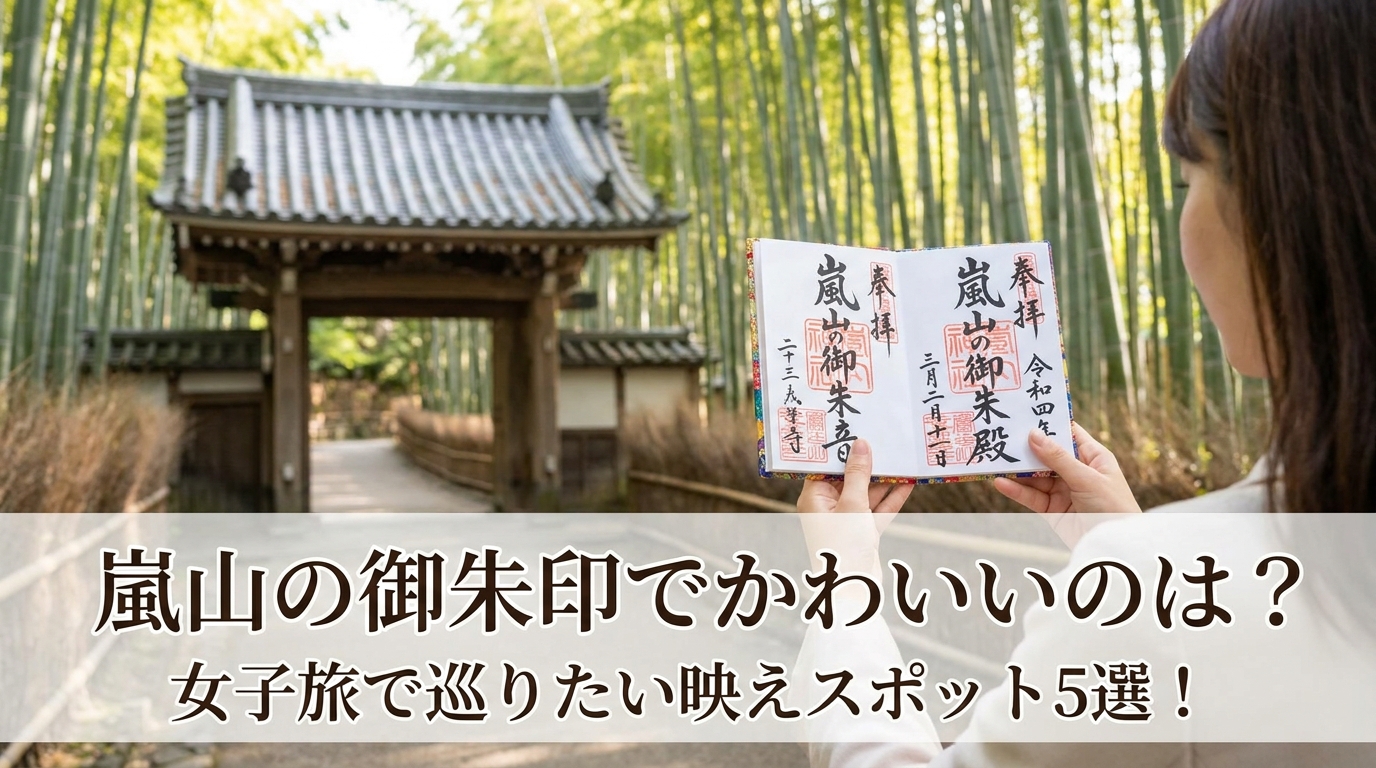 嵐山の御朱印でかわいいのは？女子旅で巡りたい映えスポット5選！