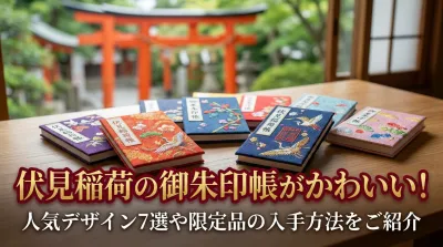 伏見稲荷の御朱印帳がかわいい！人気デザイン7選や限定品の入手方法をご紹介