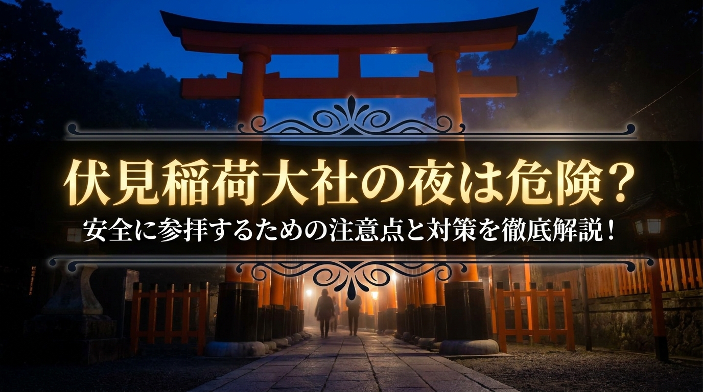 伏見稲荷大社の夜は危険？安全に参拝するための注意点と対策を徹底解説！