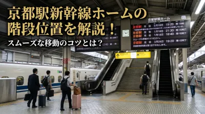 京都駅新幹線ホームの階段位置を解説！スムーズな移動のコツとは？