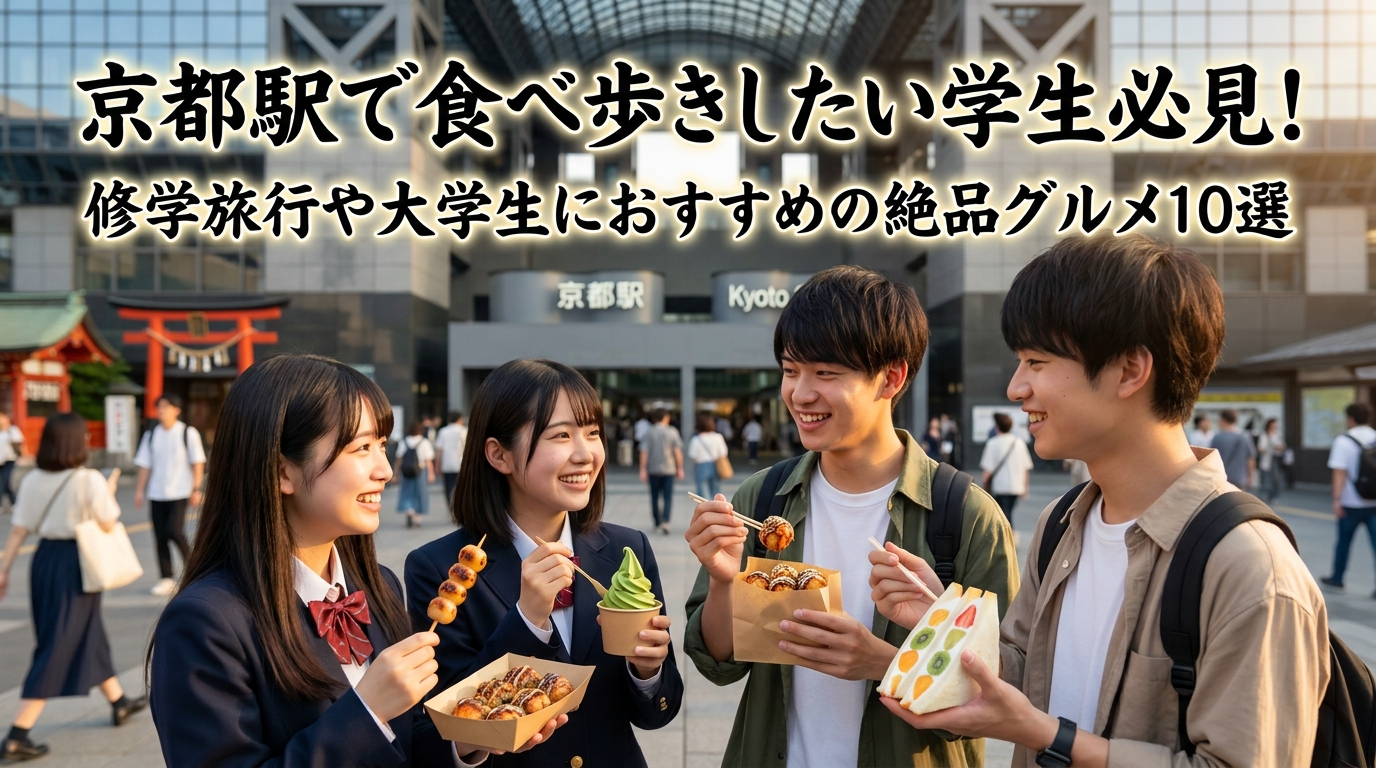 京都駅で食べ歩きしたい学生必見！修学旅行や大学生におすすめの絶品グルメ10選