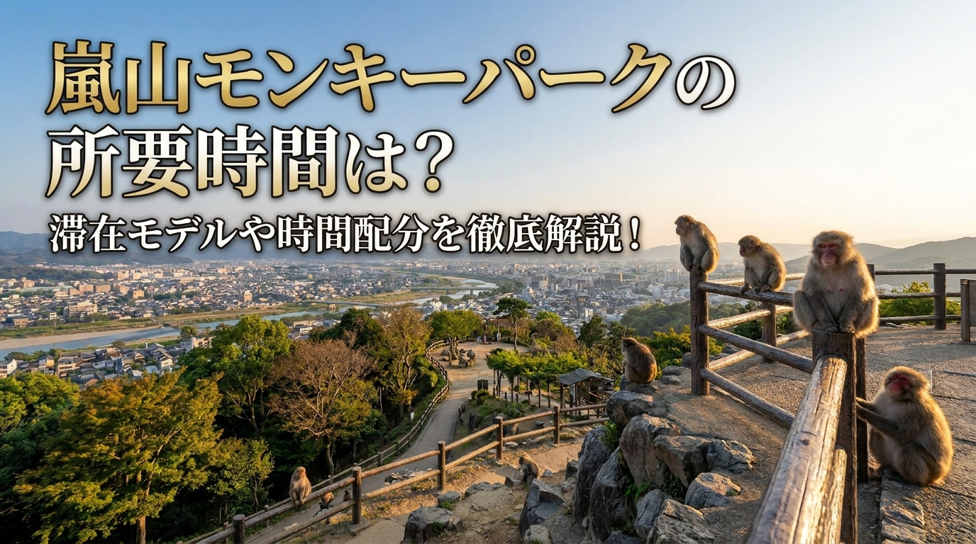 嵐山モンキーパークの所要時間は？滞在モデルや時間配分を徹底解説！