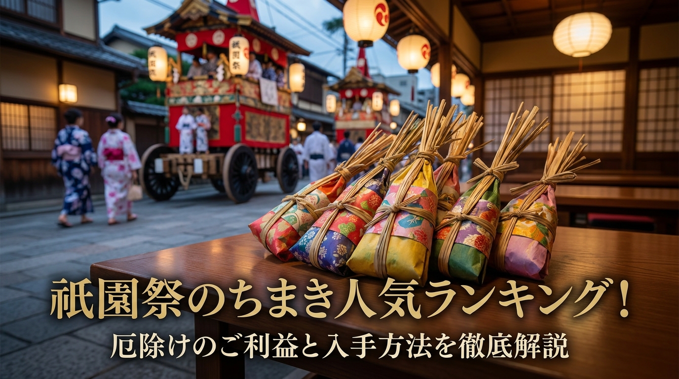 祇園祭のちまき人気ランキング！厄除けのご利益と入手方法を徹底解説