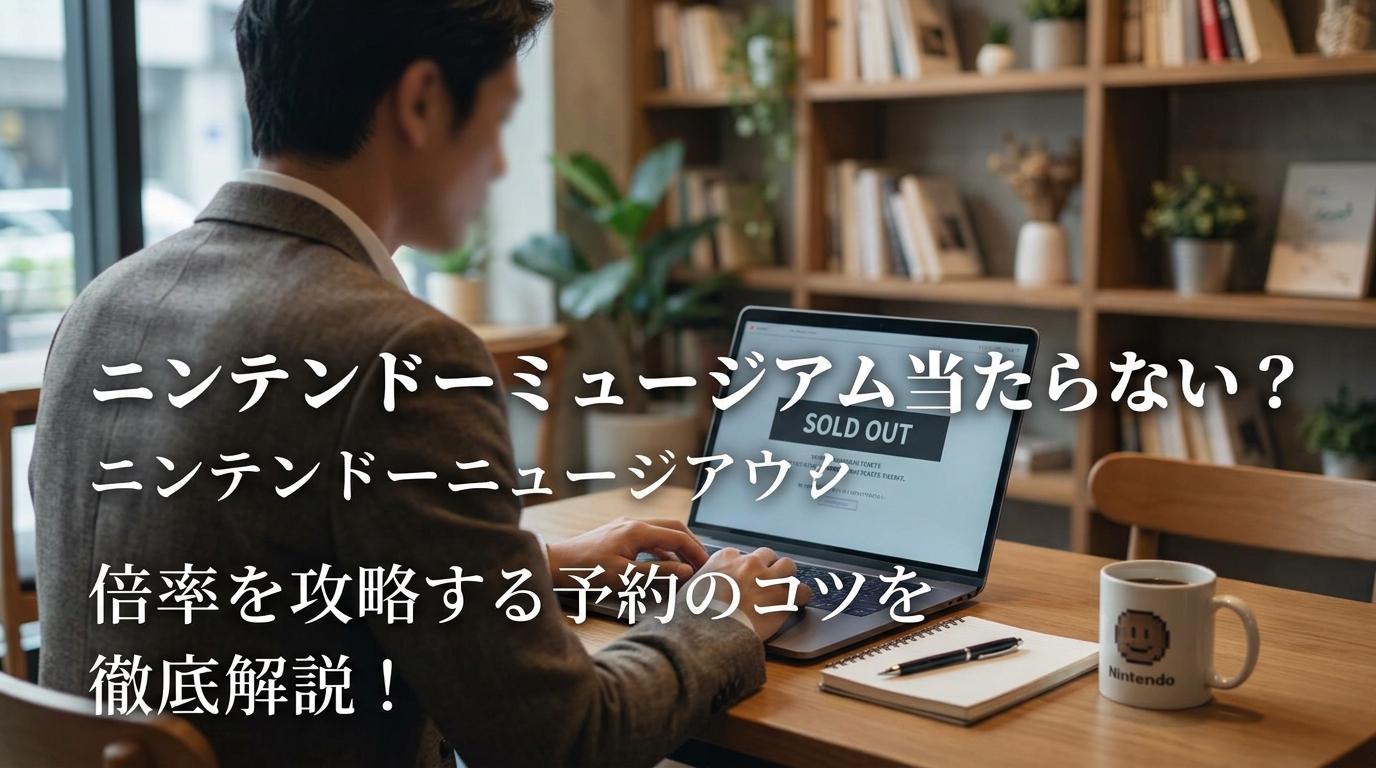 ニンテンドーミュージアム当たらない？倍率を攻略する予約のコツを徹底解説！