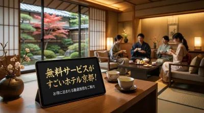 無料サービスがすごいホテル京都！お得に泊まれる厳選施設をご案内