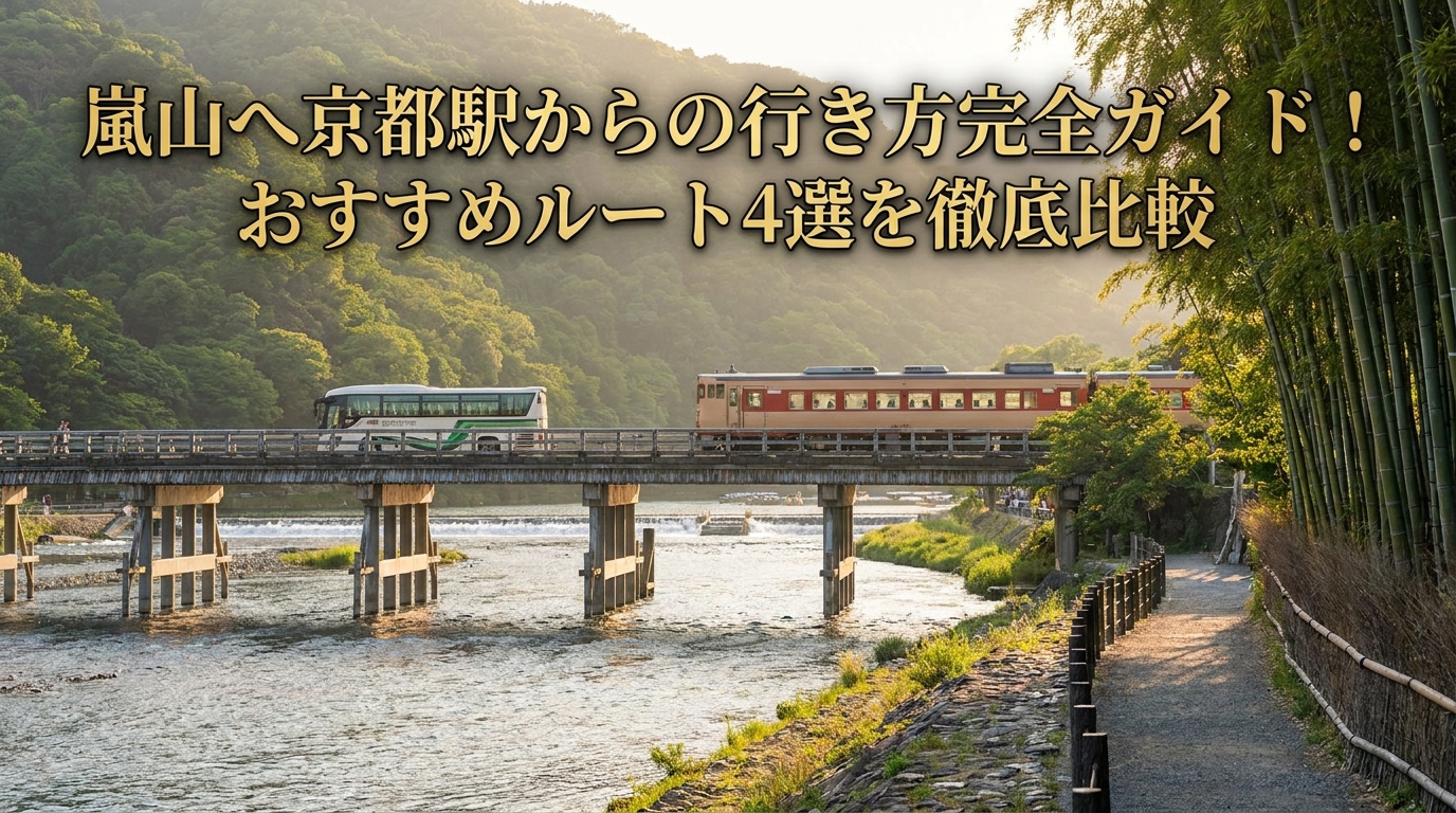 嵐山へ京都駅からの行き方完全ガイド！おすすめルート4選を徹底比較