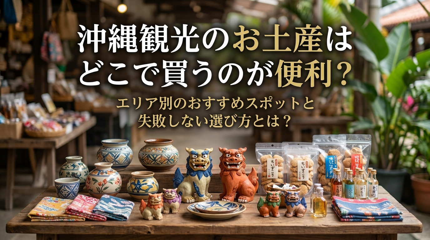 沖縄観光のお土産はどこで買うのが便利?エリア別のおすすめスポットと失敗しない選び方とは?