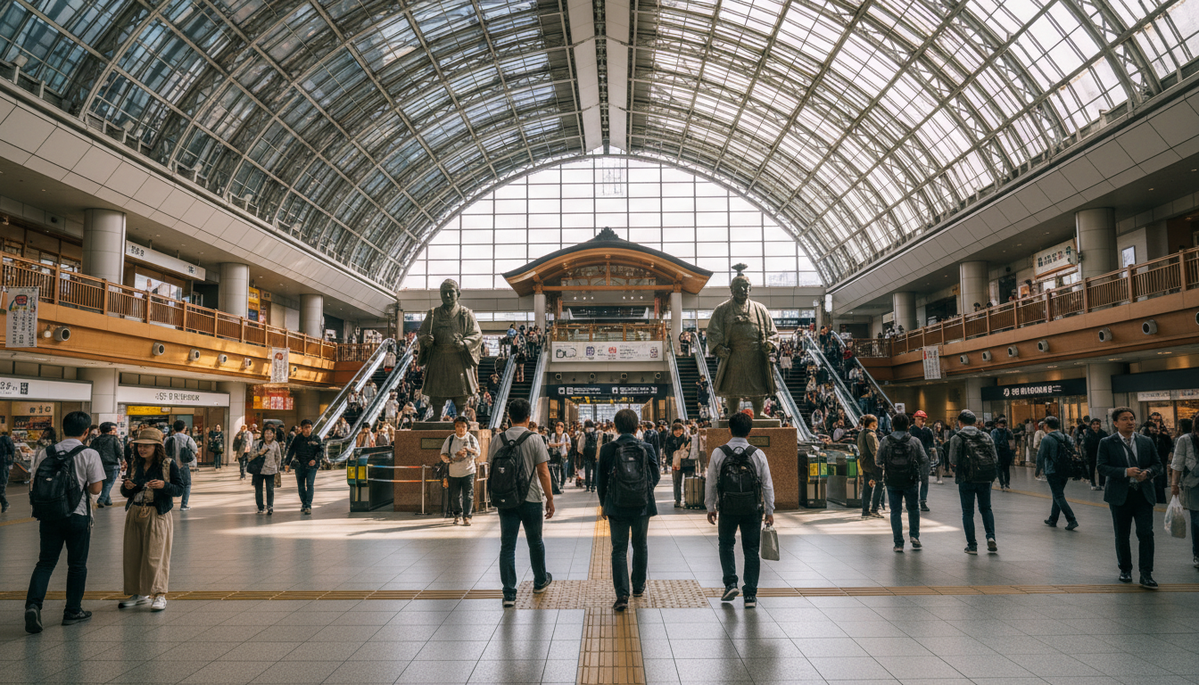 京都駅の待ち合わせ場所で最もわかりやすいのはJR中央口改札前