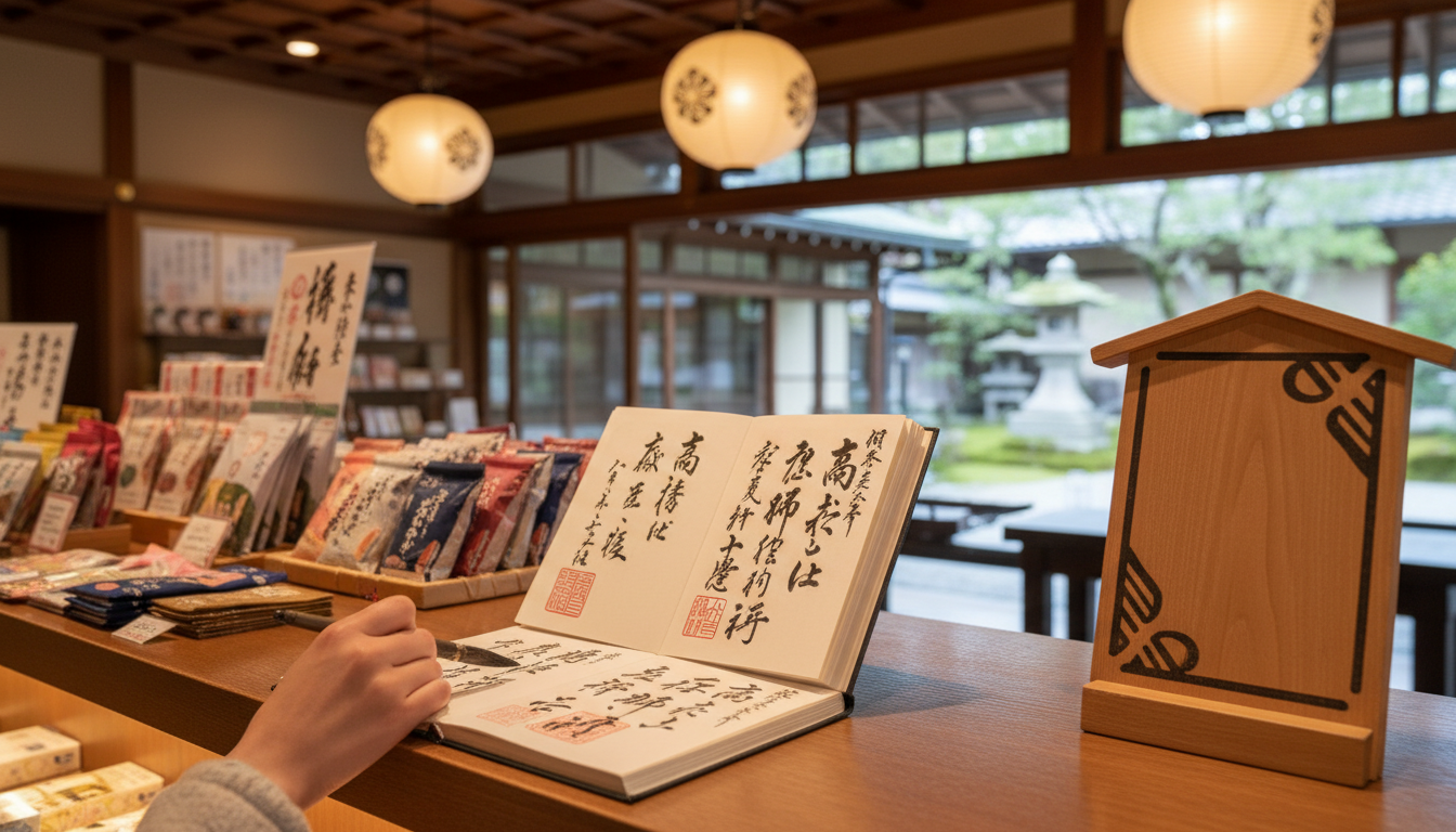 二条城の御朱印は大休憩所内の売店でもらえます