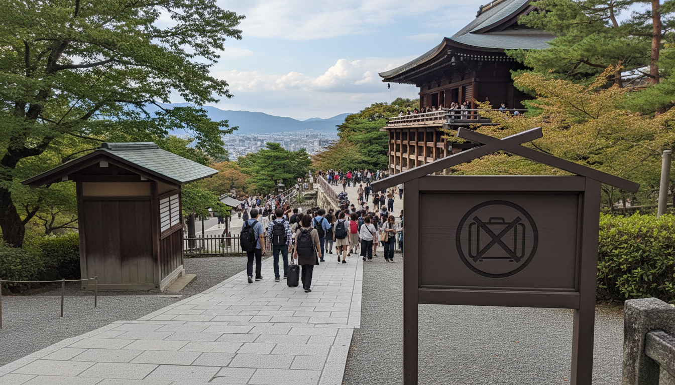 清水寺の境内にはコインロッカーがありません