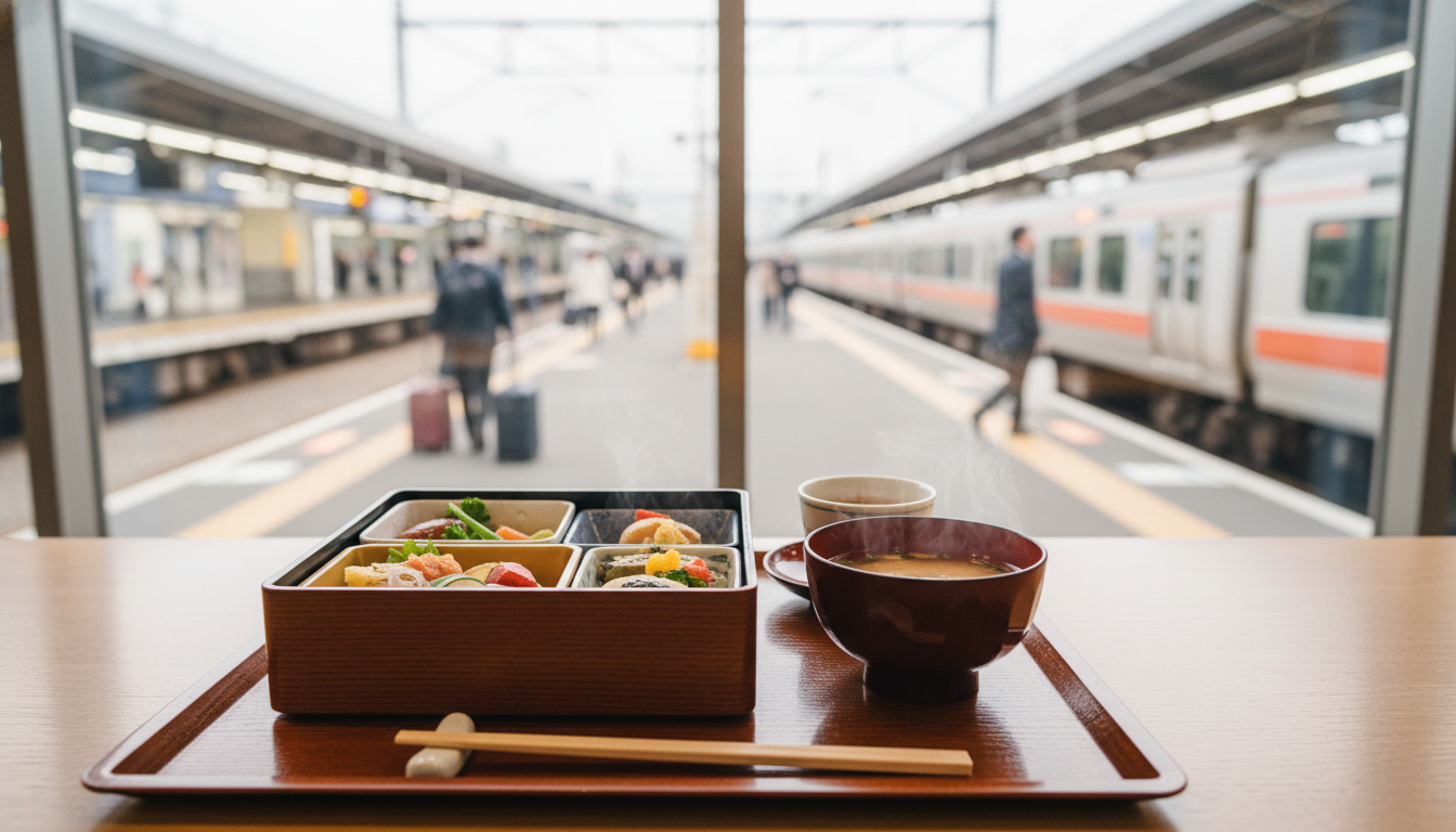 京都駅改札内なら新幹線・在来線エリアで食事可能