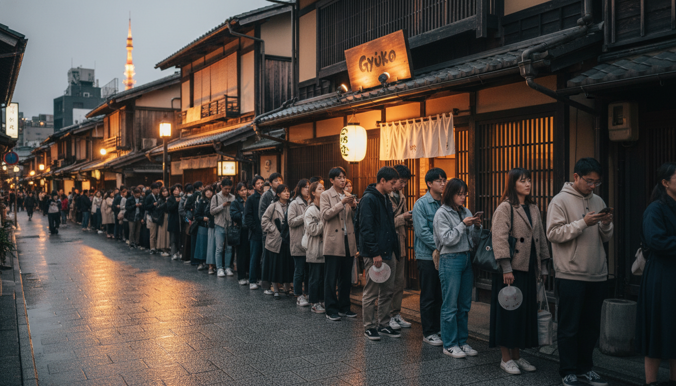 牛光の予約なし待ち時間は平均30分程度