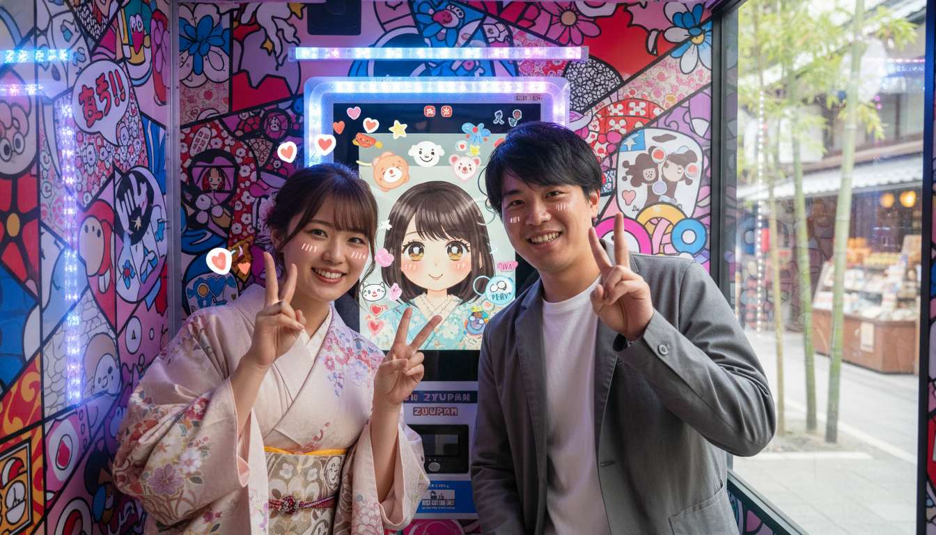 嵐山で現在プリクラが撮れるのは「スタジオzyupan」のみ