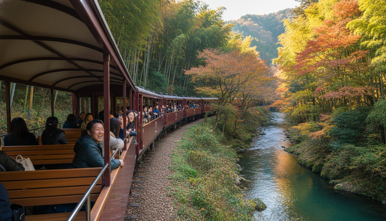 嵐山トロッコ列車で一番おすすめの座席はこれ！