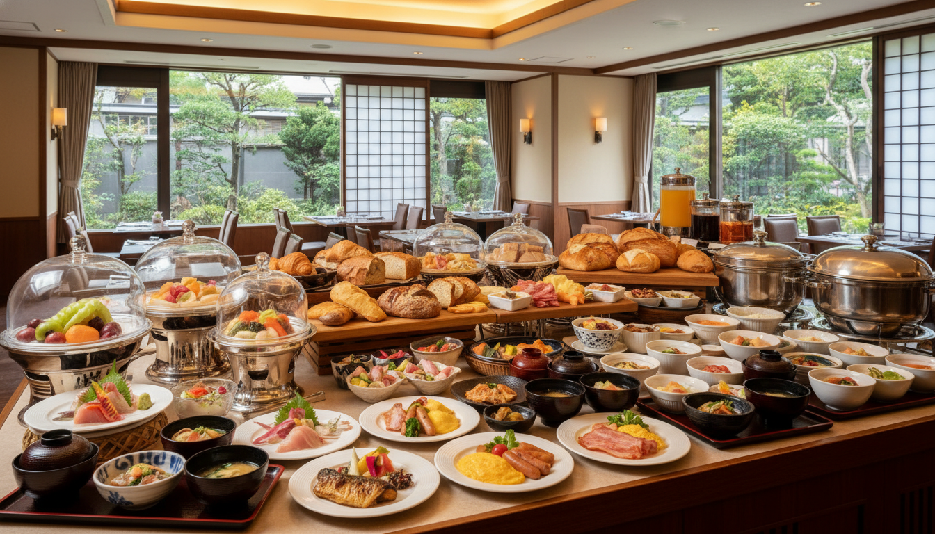 ホテルモントレ京都の朝食は和洋折衷ビュッフェが魅力