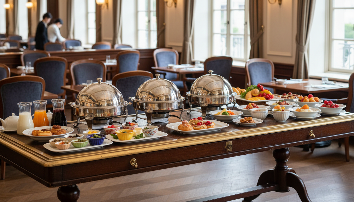 優雅な空間で朝食を楽しめる理由