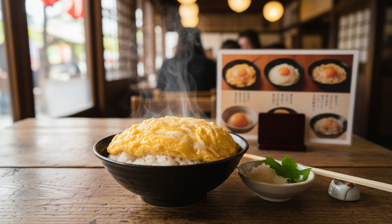 京都だし巻き卵ランチなら、ほん田亭の京だし巻き丼がおすすめです