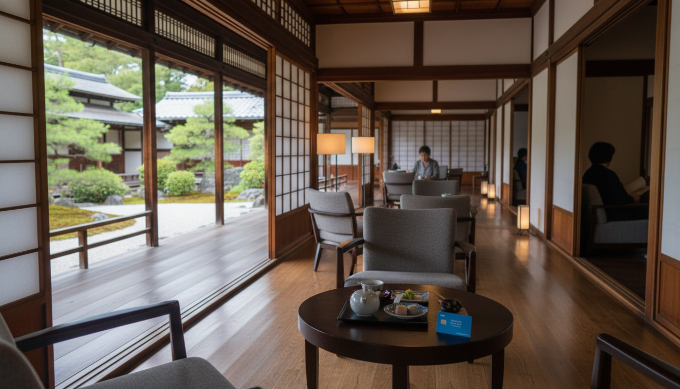 amex京都特別観光ラウンジは圓徳院客殿で優雅な休憩ができる特別な場所
