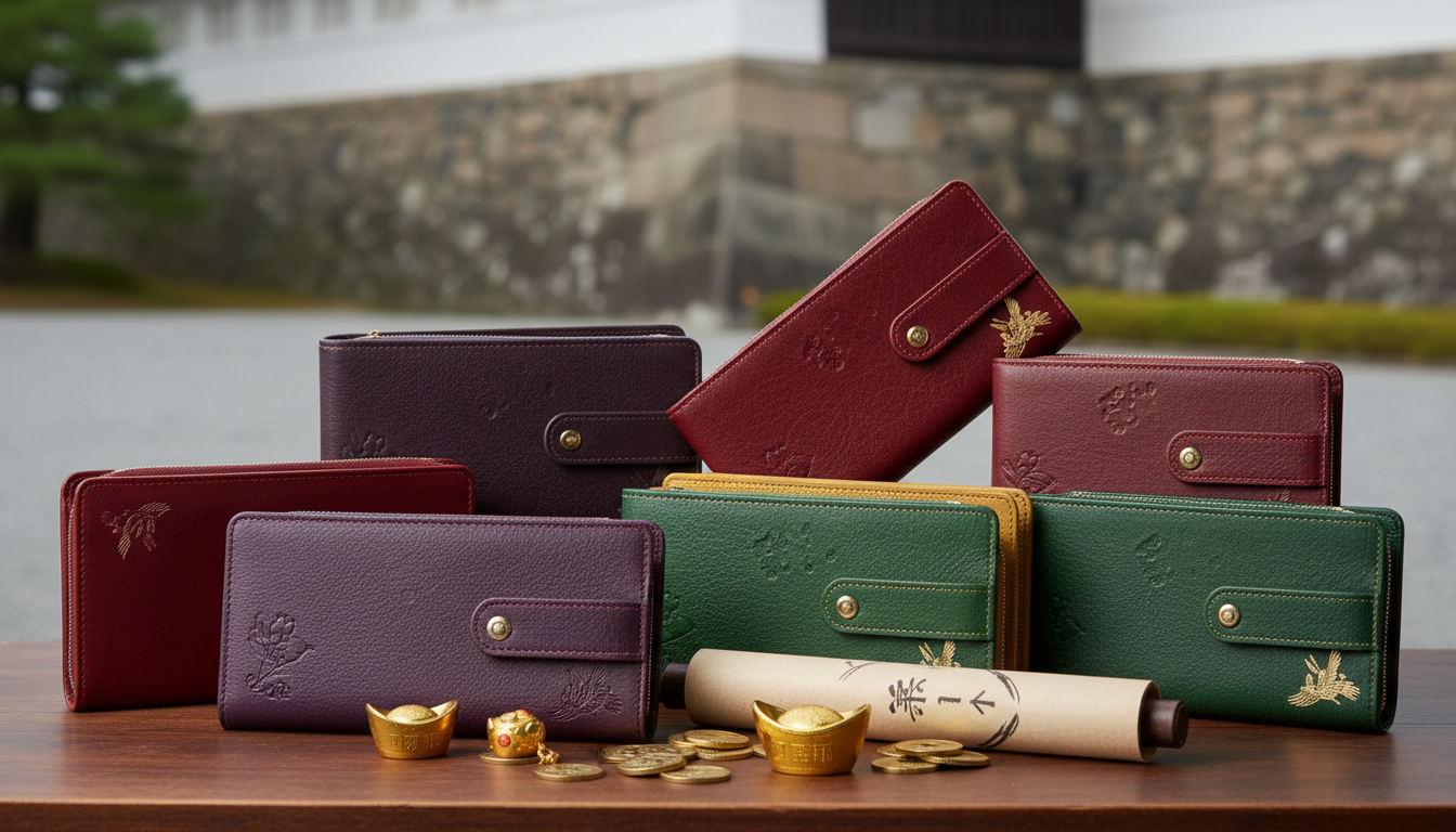京都御所のお土産財布は本革製で金運アップが期待できる人気商品