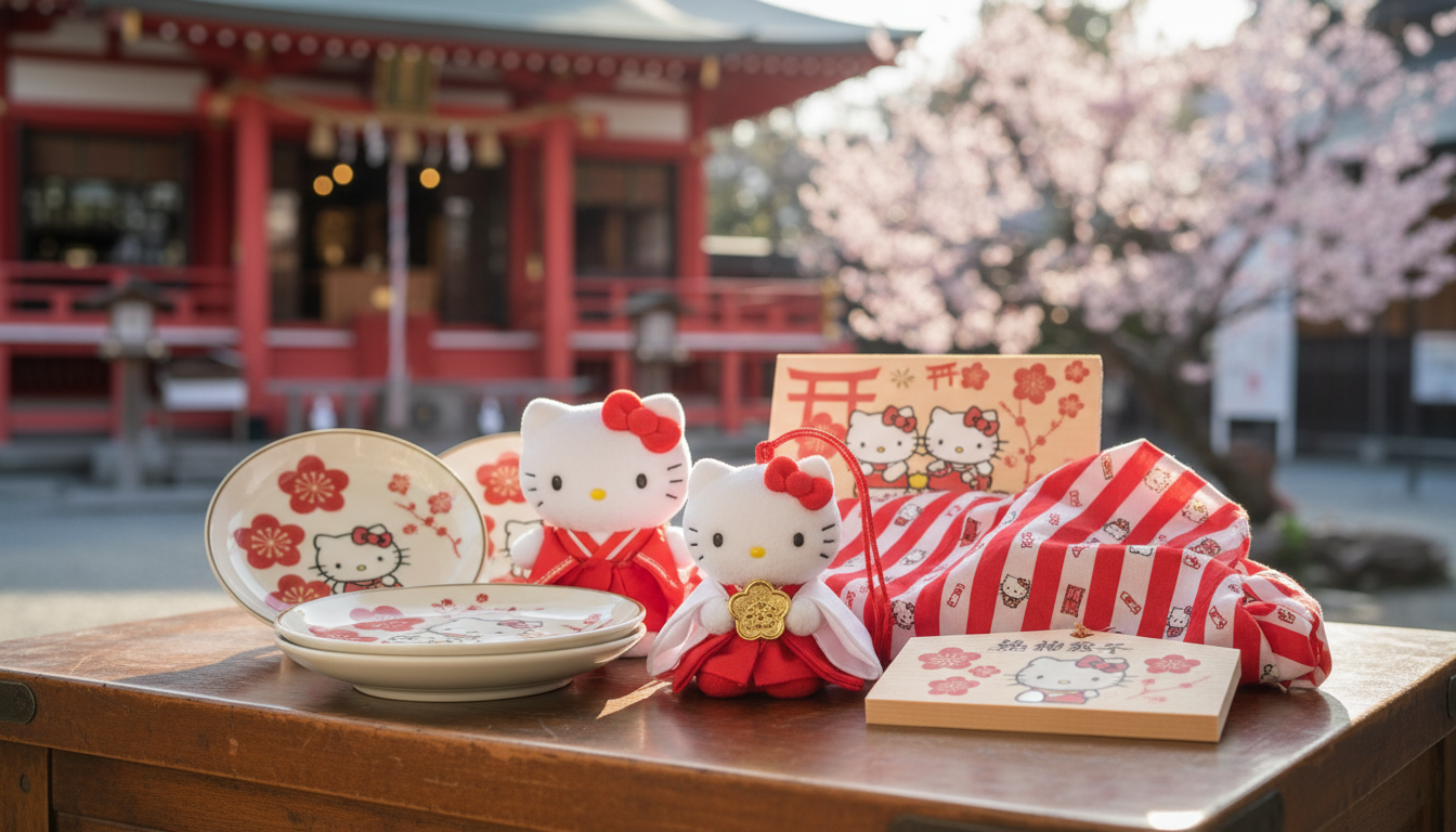 吉祥院天満宮のキティグッズは通年販売されています