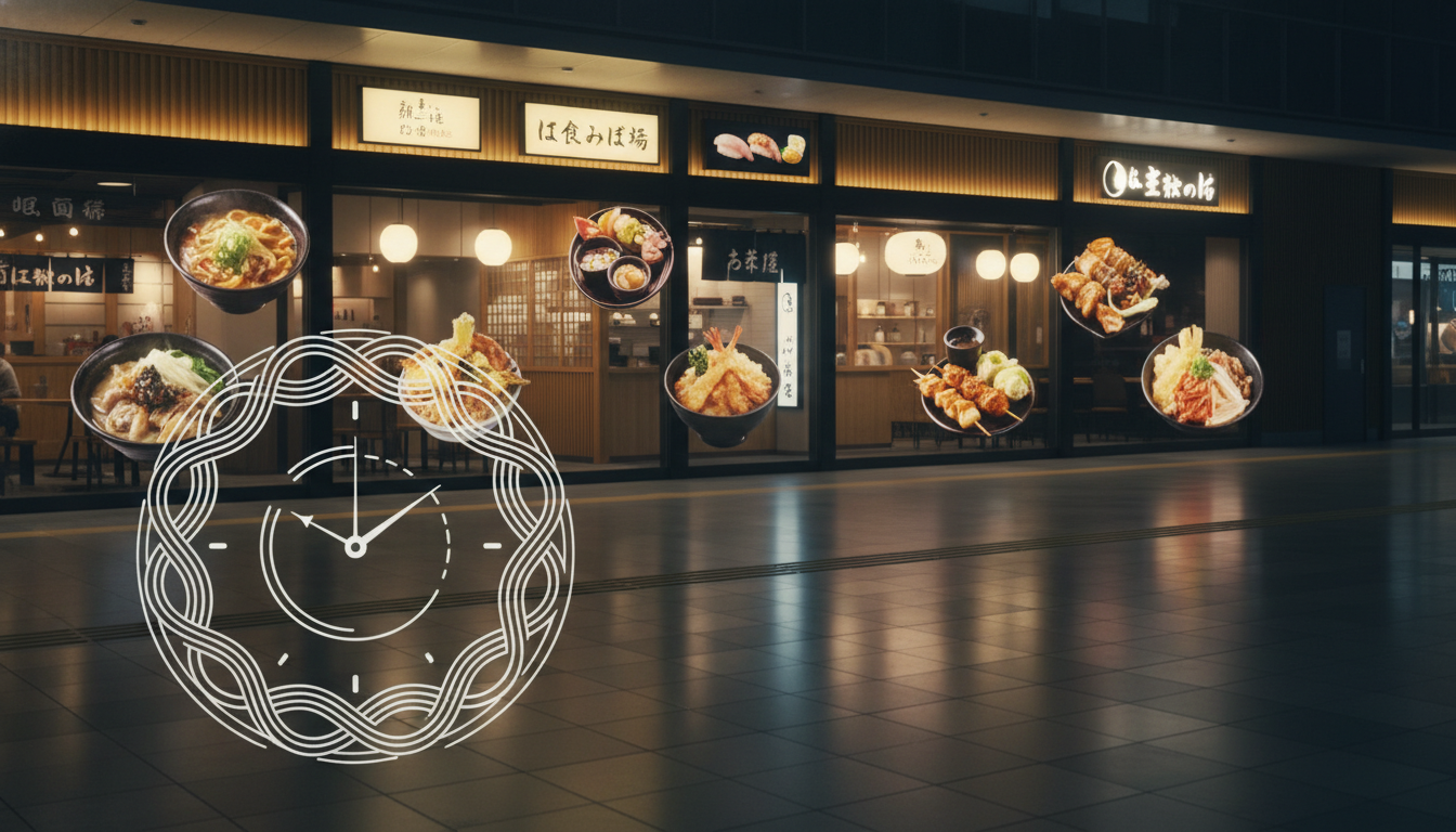 京都駅周辺には24時間営業の飲食店が複数あります