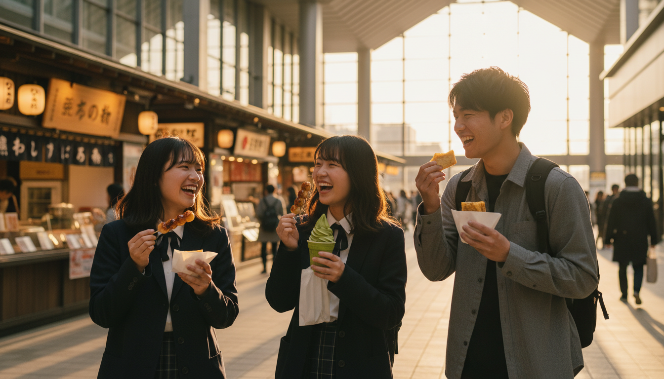 京都駅で学生が食べ歩きを楽しむなら駅直結エリアがベスト