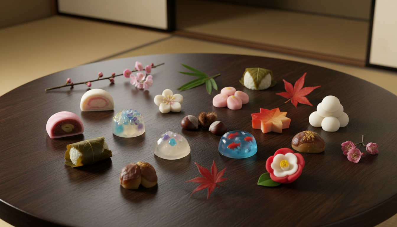 京都の和菓子は月ごとに変わる季節の芸術品です