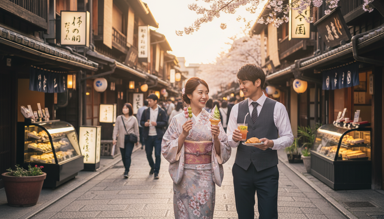 四条通り食べ歩きは祇園エリアの和スイーツとSNS映えグルメが魅力