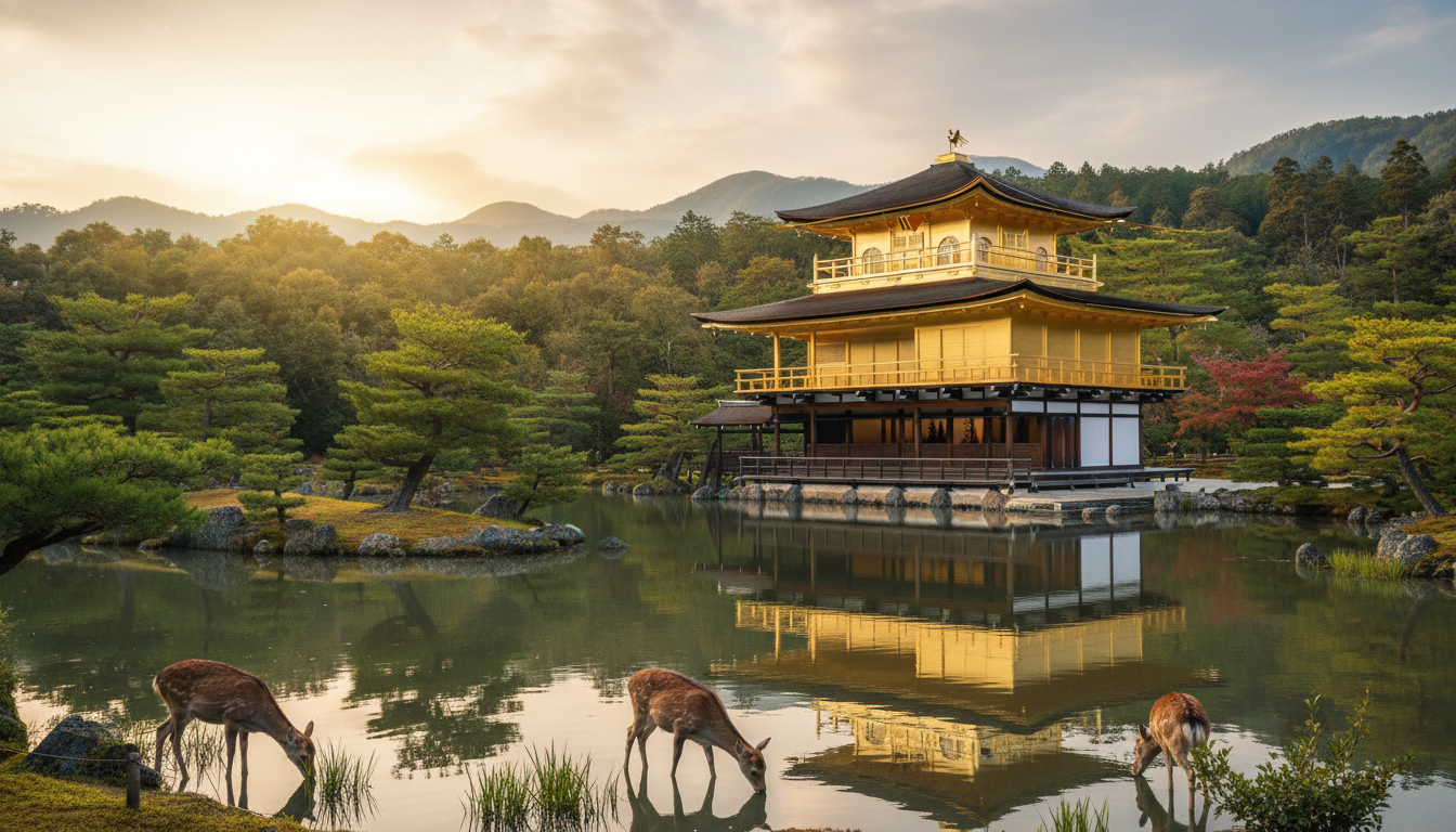 金閣寺と鹿苑寺は同じ場所にある同一の寺院です