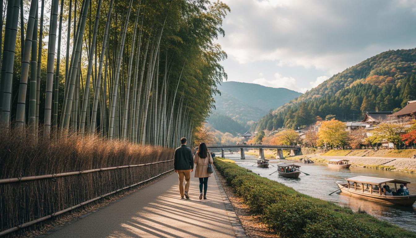 嵐山観光の所要時間は1時間から1日まで選べます