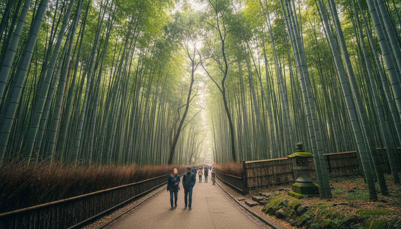 嵐山の竹林の入場料は基本的に無料です