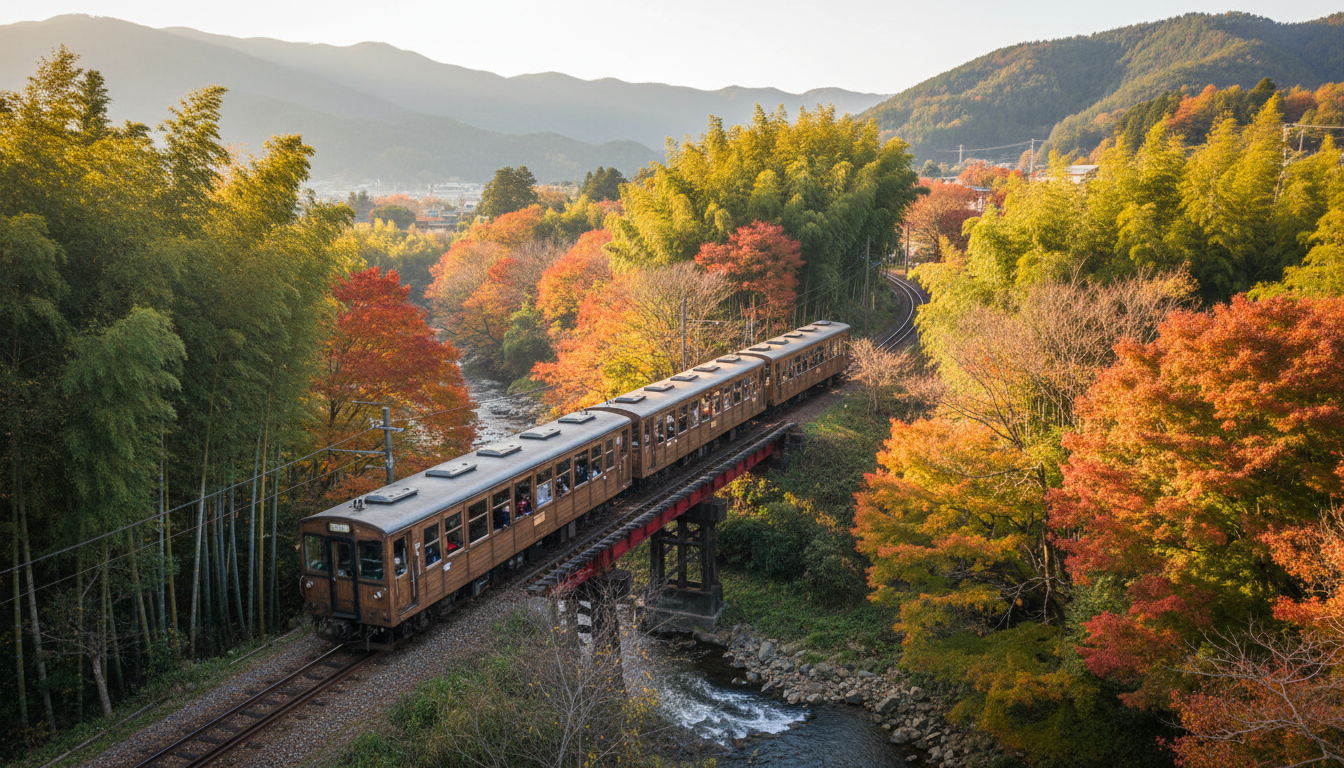 嵐山トロッコのおすすめは「嵯峨駅→亀岡駅」の上りルート