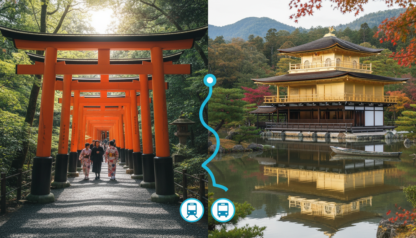 最もおすすめなのは電車とバスを組み合わせたルート