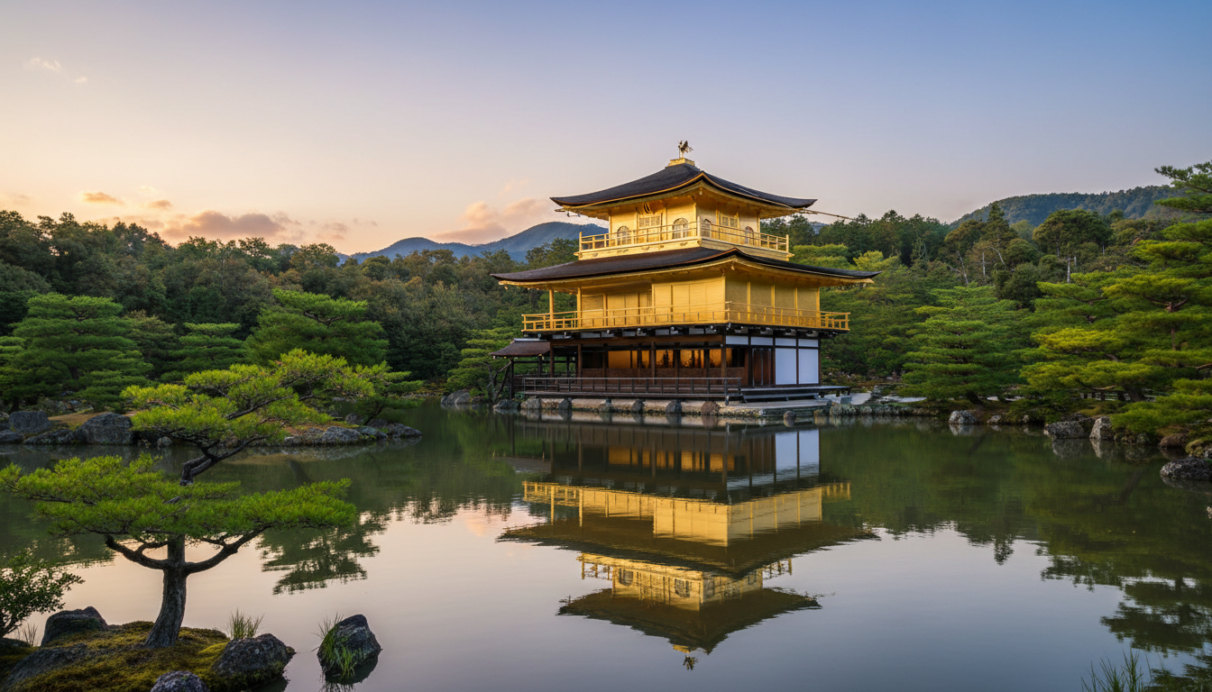 金閣寺に使われている金箔は約20万枚