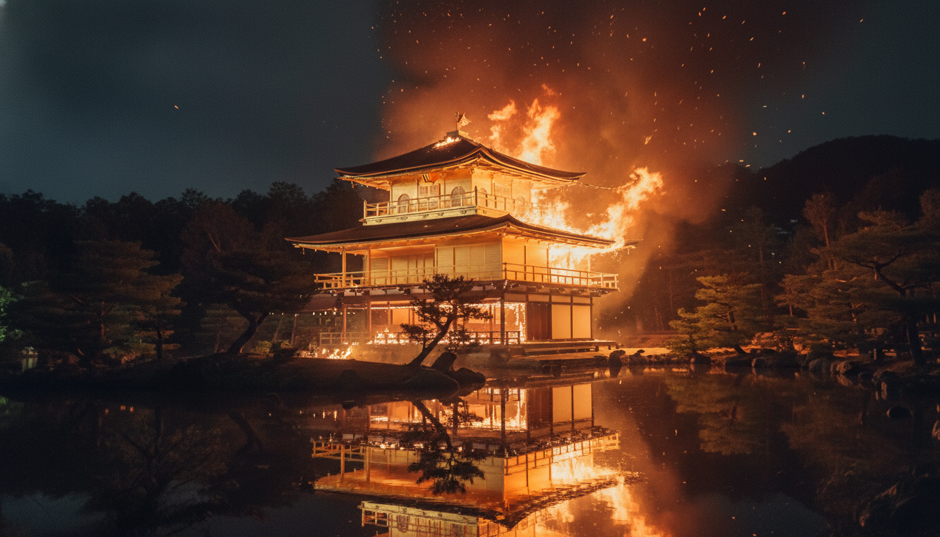 金閣寺が燃えた回数は1回だけ