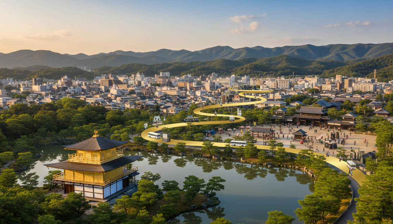 金閣寺から太秦映画村へはバスが便利でおすすめです