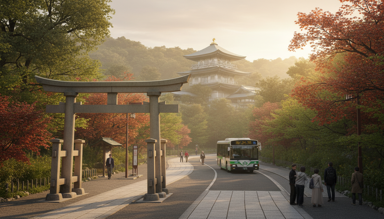 平安神宮から銀閣寺へは市営バスが便利