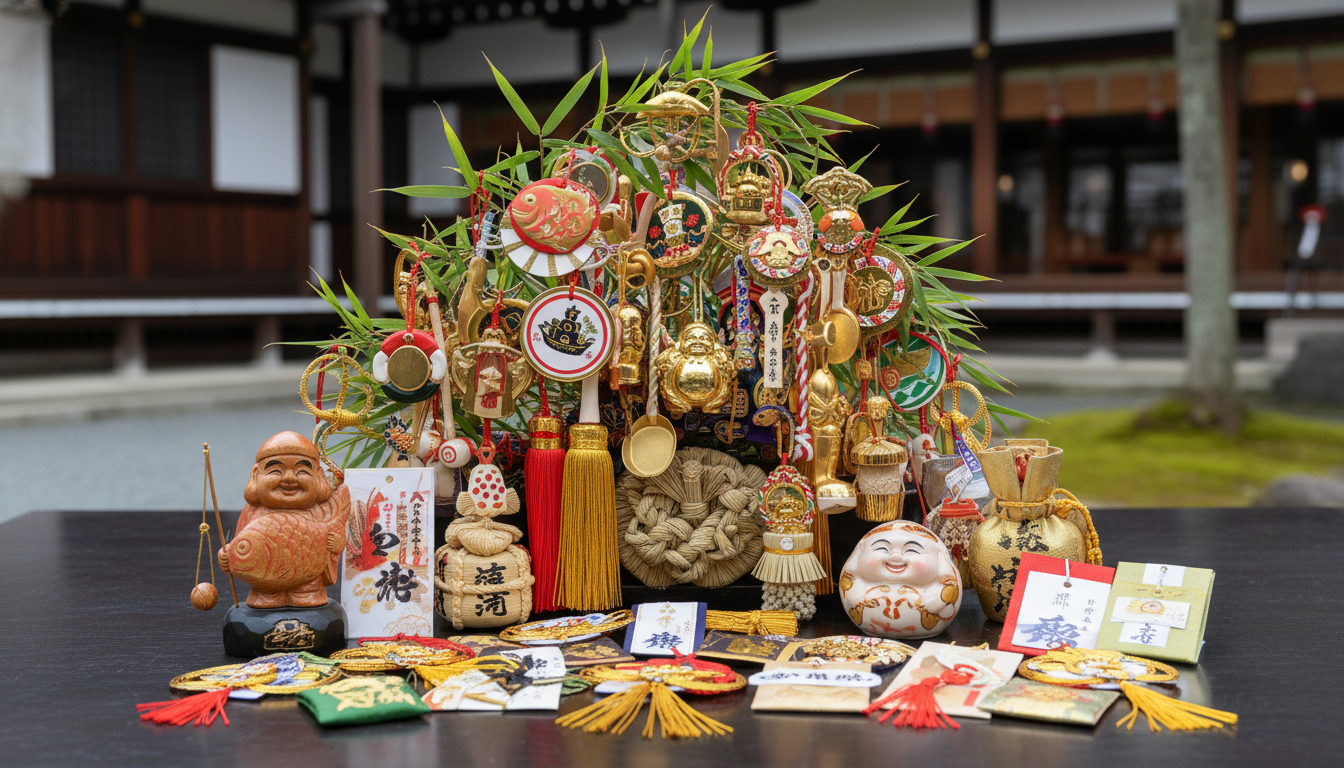 京都えびす神社の縁起物は福笹を中心に豊富な種類がある