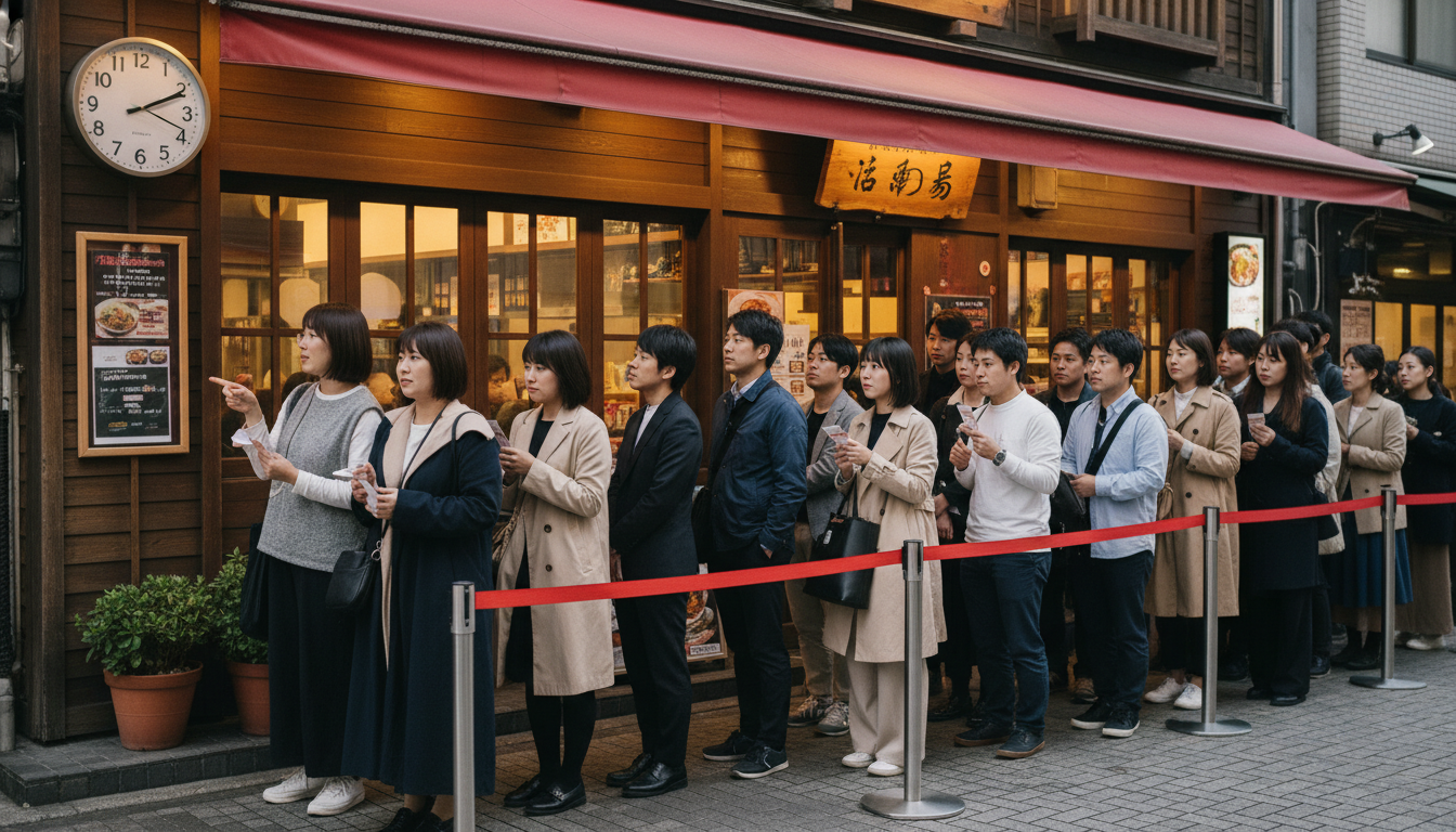 マルシン飯店の待ち時間は時間帯と曜日で大きく変わります