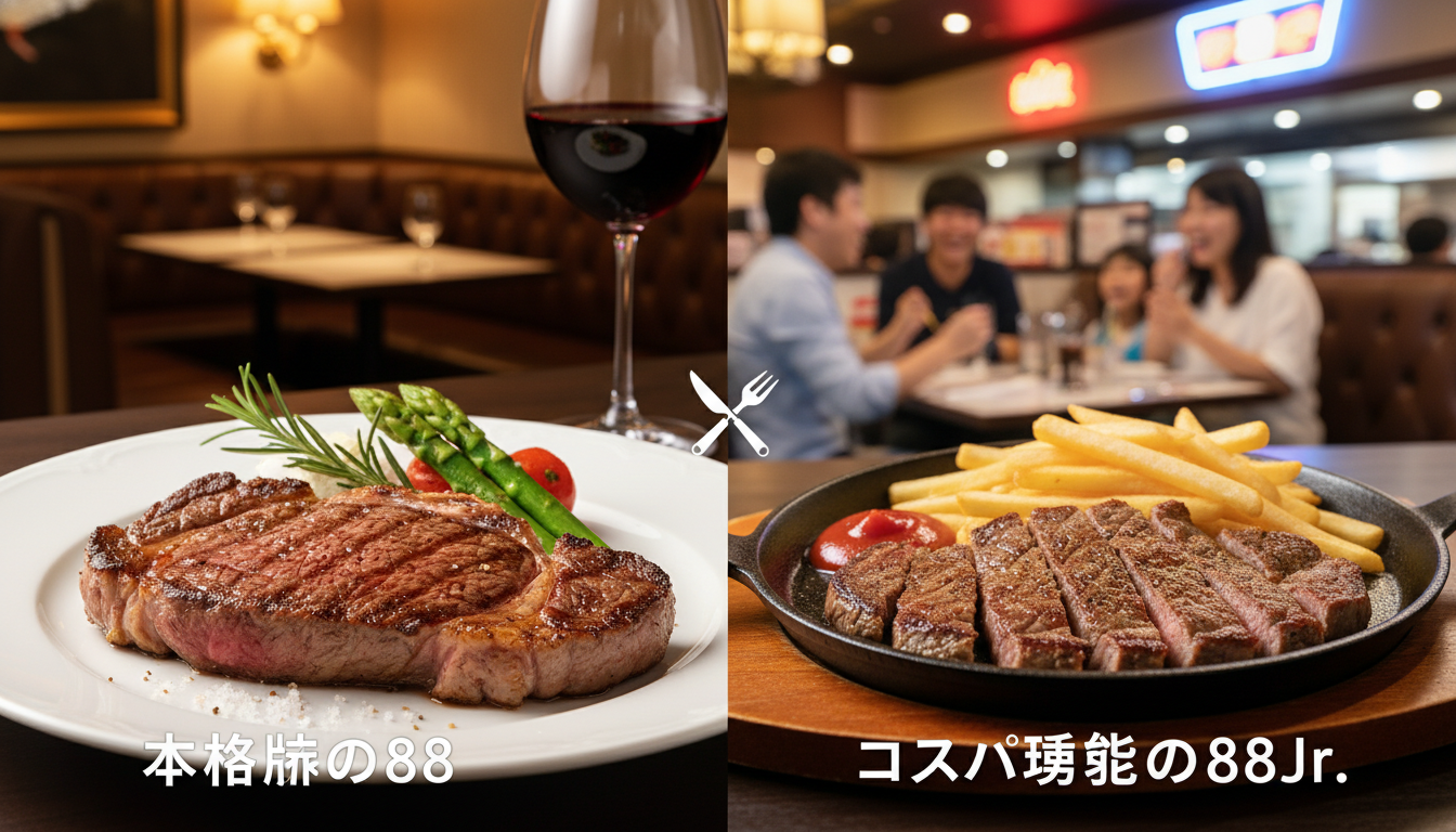 観光なら「本格派の88」、普段使いなら「コスパ重視の88Jr.」が結論です